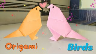 How to Make an Easy Origami Bird - DIYPaper Bird Tutorial || #origami #origamieasy