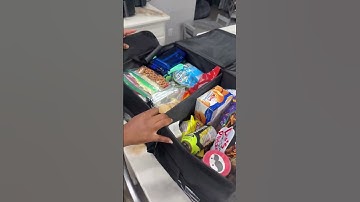 This foldable car trunk storage box is a game changer for travel days! 🧃🍿 With multiple