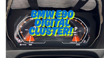 BMW E90 Digital Instrument Cluster Install