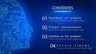 Blue AI Technology PowerPoint Templates🔥Free slides 🔥