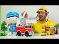 Play Doh  ile araba oyunları - Pepee ile Play Doh itfaiye arabası - Oyun hamuru seti!