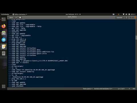 Cómo revisar el historial de comandos escritos en la terminal en Ubuntu 20.04