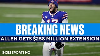 Josh Allen Signs a Contract Extension Worth Over a Quarter of a Billion Dollars with the Bills