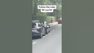 Cyclist Runs Red Light Then This Happens..... #shorts