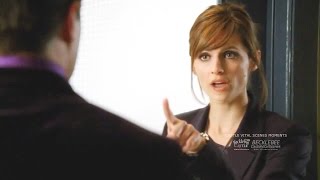 Castle 2x22 Moment: You're giggling over risotto w our suspect - Jealous Beckett Shuts Out Castle