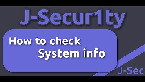 How to check system info (dmidecode)