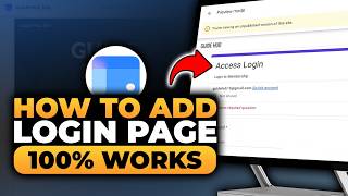 How To Add a Login Page To Google Sites (𝟮𝟬𝟮𝟲) | 100% WORKS | NO Yapping, To The Point | FAST & EASY