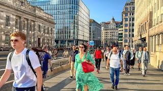 🇬🇧 LONDON WALK 🔥 33°C in London! City of London on a Hot Summer Day 2026 [4K HDR]
