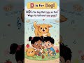 D is for Dog! Woof Woof 🐶 | Fun Alphabet Learning #toddlers