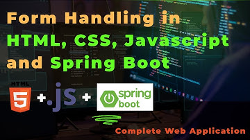 Full Stack Project with HTML, CSS, JavaScript & Spring Boot | Form Handling Tutorial with MySQL