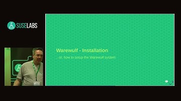 SUSE Labs Conference 2018 - Deploying an HPC cluster with Warewulf