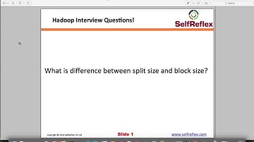 hadoop interview questions difference between block size and split size
