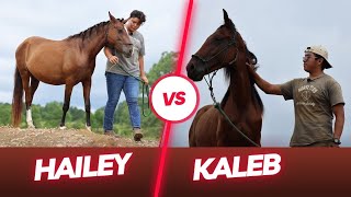 Hailey VS. Kaleb Training Competition!