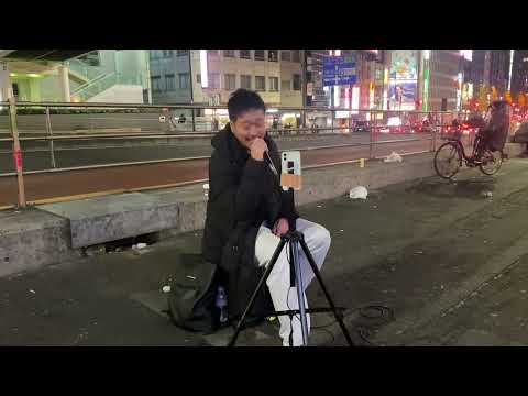 『花束のかわりにメロディーを』清水翔太/cover ほーDK 新宿路上ライブ 2023.1.7