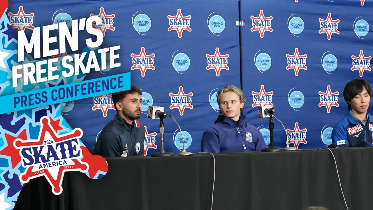 Пресс-конференция по произвольной программе мужского катания | Гран-при Skate America ISU 2024