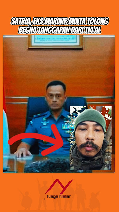 SATRIA, A FORMER MARINE ASKS FOR HELP FROM THE PRESIDENT, THIS IS THE RESPONSE OF THE HEAD OF THE...