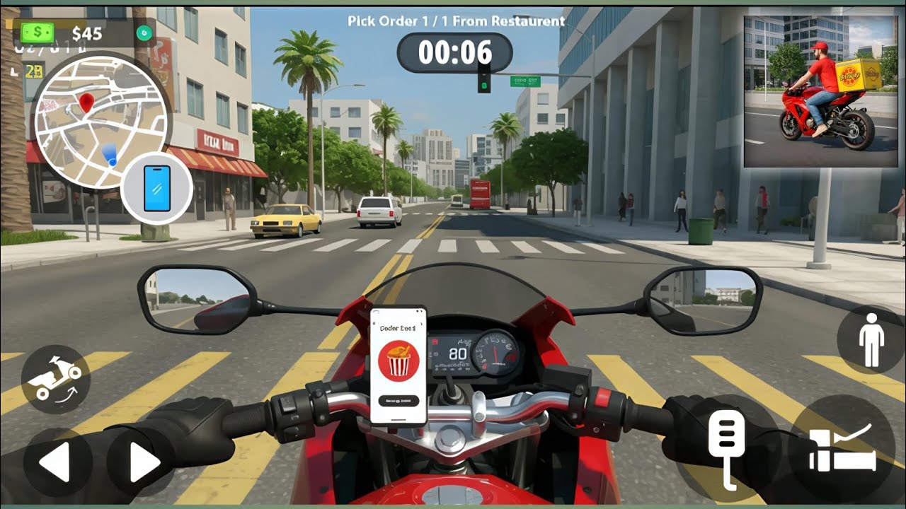 Work as a courier - Delivery Rider Life Simulator - Android Gameplay 