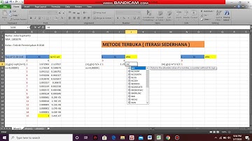Metode Terbuka Iterasi Sederhana