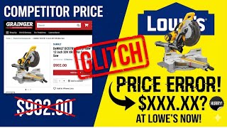 URGENT: INSANE Lowe's DeWALT GLITCH! 🚨 $900 Saw for CHEAP (Go Now!)