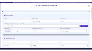 3 - 1  BO Form 05 Authorize Person Submission - Authorized Person Declaration Section