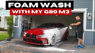 Foam Washing My G80 M3 | 4K ASMR | Active 2.0 + Short Gun