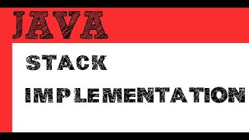 How to implement a Stack in Java code - Programming Tutorial
