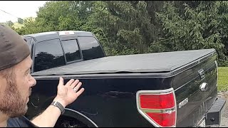 Shortening a soft tonneau bed cover from a long bed truck to short bed truck.