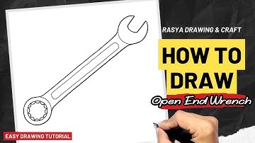 How to draw Open End Wrench Easy