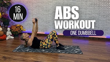 16 minuten buikspieren en core trainen | Buikspieroefeningen met halters - SNEL & effectief