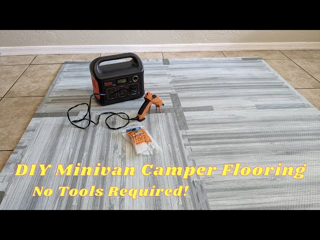 Building an EVA Foam Tile Floor For Our Ice Fishing Tent: Sets Up