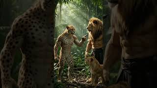 Cheetah challenges lion fatherAmazing AI Video 🤯🔥 | AI Tools Se Aisi Video Kaise Banaye? | AFTAB A