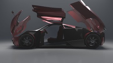Pagani Huayra Animation In Autodesk Maya 2019