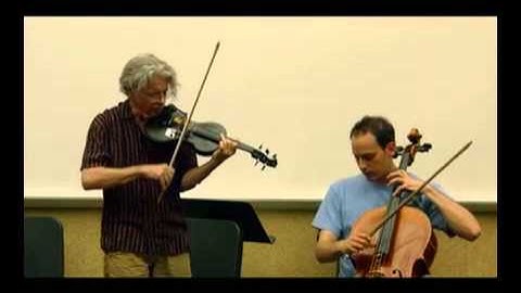 Darol Anger plays his "Bach, Up" with Mike Block