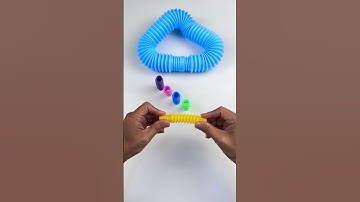 Mini Relaxing ASMR Creating POP-Rainbow #diy #satisfyingvideos #relaxing #oddasmr #funny #crunchy