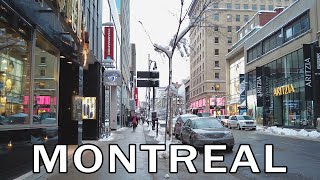 Montreal, Quebec - Friday Morning Downtown Walk - December 2023