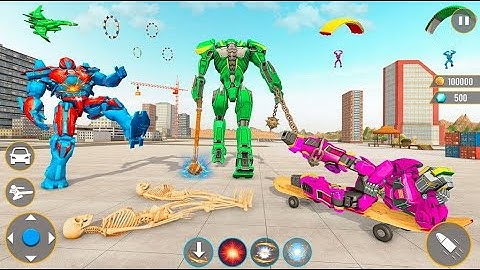 Army Bus Robot Car Game 3d | Flying Car Robot Transforming Games | Android iOS Gameplay