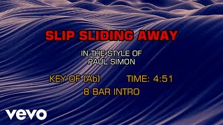 Paul Simon - Slip Slidin' Away (Karaoke)