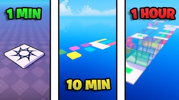 Making A Roblox Obby In 1 Minute VS 10 Minutes VS 1 Hour