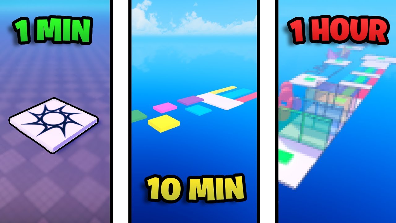 Making A Roblox Obby In 1 Minute VS 10 Minutes VS 1 Hour - YouTube