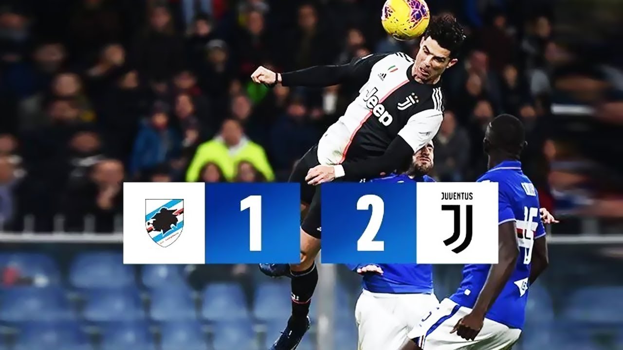 SAMPDORIA-JUVENTUS 1-2 RONALDO ARRIVA A 2.56 METRI E DYBALA CHE GOL AL