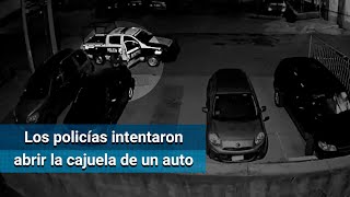 Captan En Video A Policías De Nicolás Romero En Supuesto Robo De Autopartes