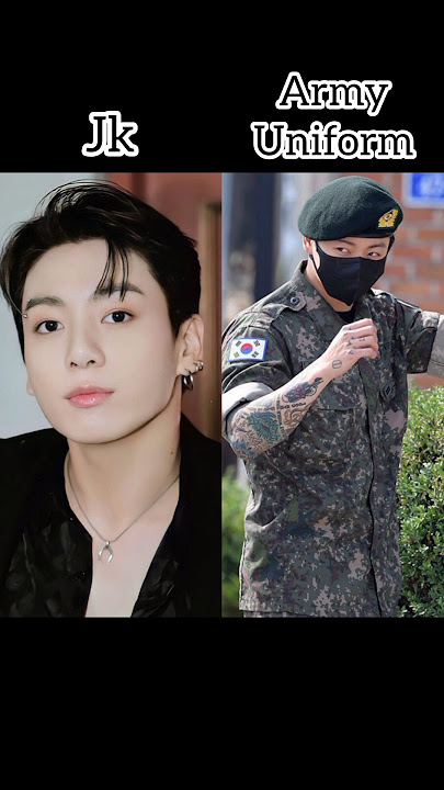 BTS members in army uniform! #shorts