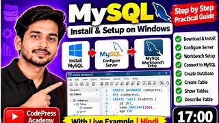Details MySQL Install & Workbench Setup Step by Step | Create Database & Table | Hindi News