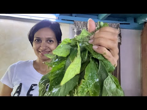 CHINESE BAGIE / WATER SPINACH AND FRIED BORA FOR LUNCH #green #vegetables #fruits #vlog #fyp 