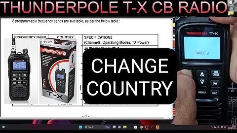 THUNDERPOLE T-X  Change Countries -Closer Look