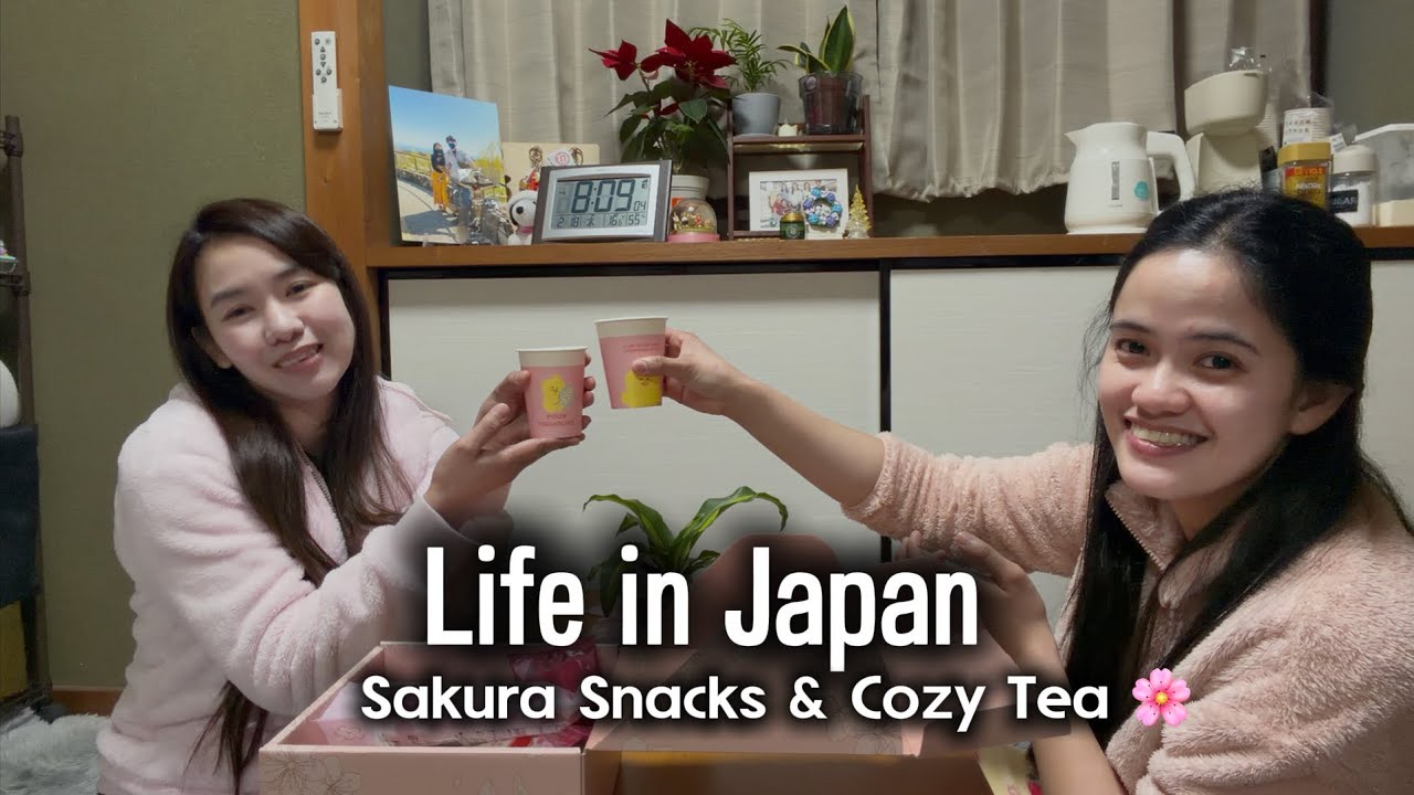 🌸 Life in Japan: Winter’s End, Hello Spring! Sakura Snacks & Tea Time with Friends