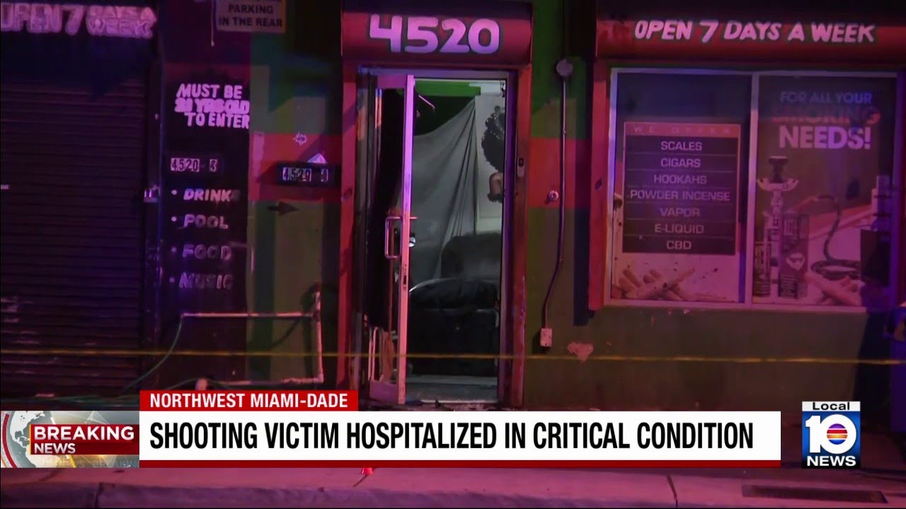 Shooting leaves 1 in critical condition in northwest Miami-Dade - YouTube