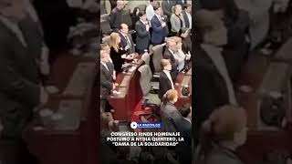 Famous Congreso rinde homenaje póstumo a Nydia Quintero, la "dama de la solidaridad" Wealth