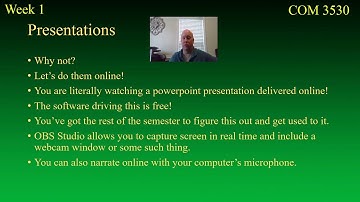 COM 3530 Desktop Publishing Week One Lecture 1