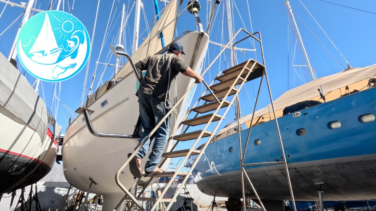 Real Life on a Sail Boat in a Boat yard in Mexico Ep 400